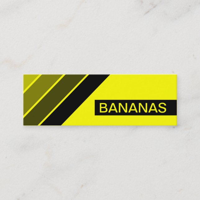 retro BANANAS Mini Business Card (Front)
