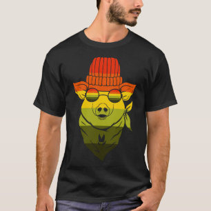 Retro Bandanna Pig T-Shirt