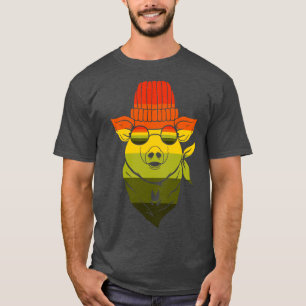 Retro Bandanna Pig T-Shirt