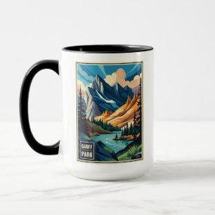 Retro Banff National Park Mug