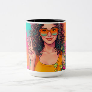 Retro banket Two-Tone coffee mug