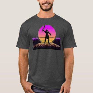 Retro Barbarian Axe Fighter Battle Warrior 80s Out T-Shirt