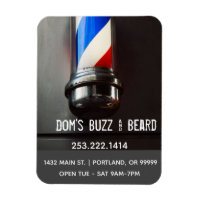 Retro Barber Pole Dark Grey Business