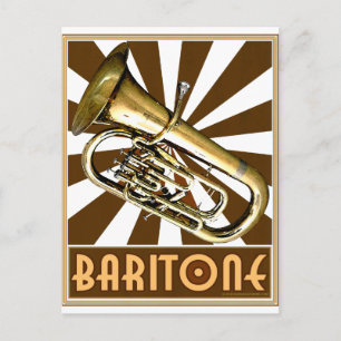 Retro Baritone Postcard