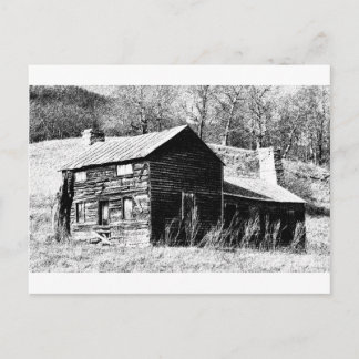 Retro Barn Postcard