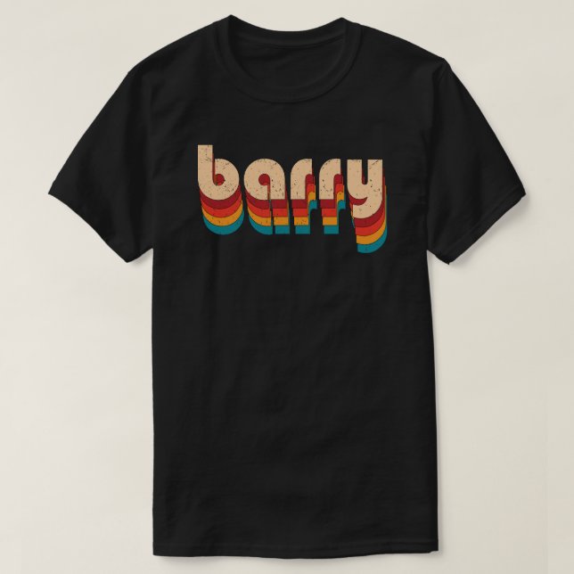 Retro Barry Name T-Shirt (Design Front)