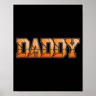 Retro Basball Dad Daddy Birthday Party Poster