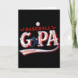 Retro Baseball G-pa Happy Fathers Day For Men Spor Card