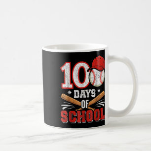 Retro Baseball Lovers Boys 100th Day Of School Pla Coffee Mug