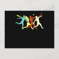 Retro Baseball Players USA Flag Sports Lover Coach