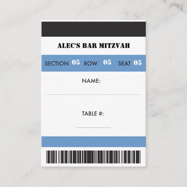 Retro Baseball Themed VIP Seating Ticket Blank (Front)