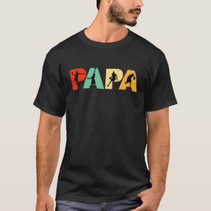 Retro Basketball Dad, Funny Papa Basketball Father T-Shirt
