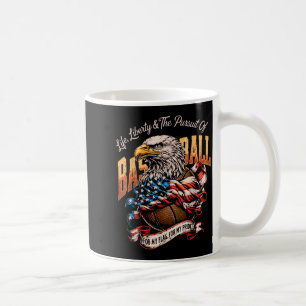 Retro Basketball Eagle American Flag Patriotic USA Coffee Mug