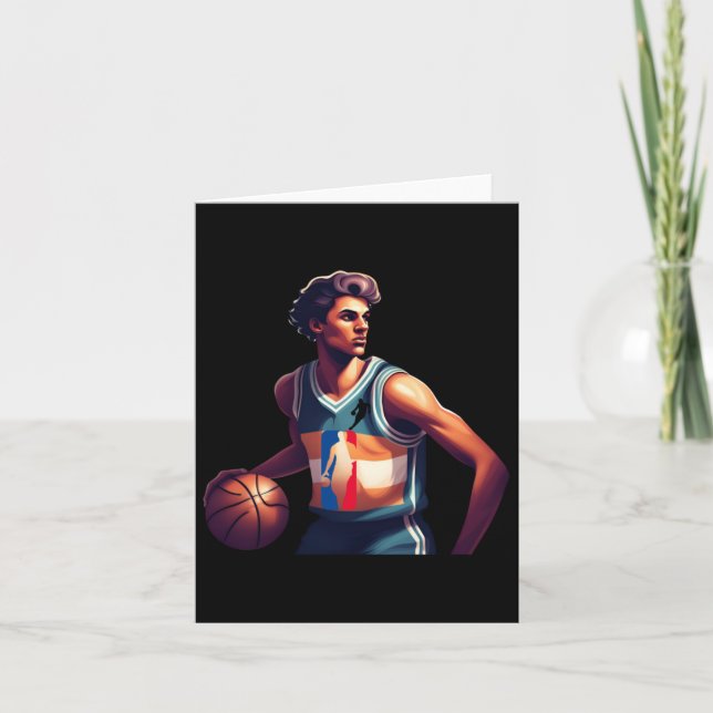 Retro Basketball Jersey  Card (Front)