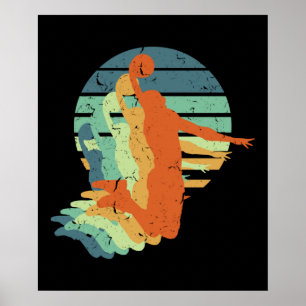 Retro Basketball Player - Basketball Game Sports Poster