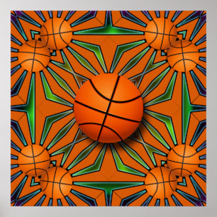 RETRO BASKETBALL POSTER