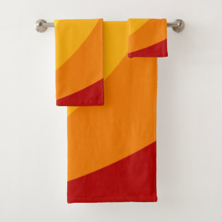 Retro Bath Towels- Beach Tropical Summer Colours  Bath Towel Set