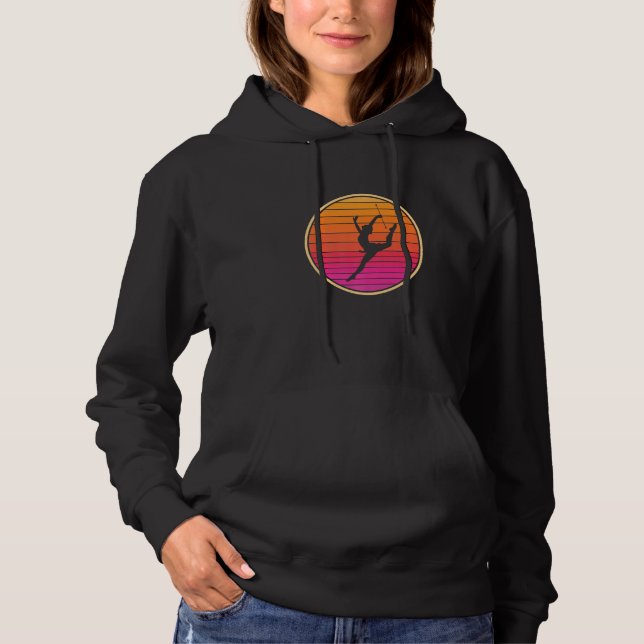 Retro Baton Twirling Twirler Majorettes Premium Hoodie (Front)