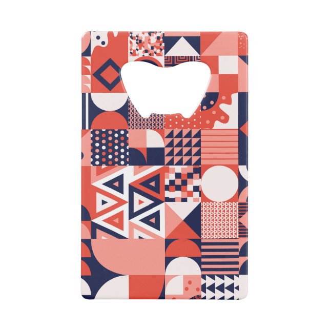 Retro Bauhaus design, colourful geometric. (Front)