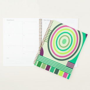 Retro Bauhaus Pattern  Planner