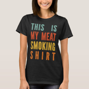 Retro Bbq My Meat Smoking T-Shirt