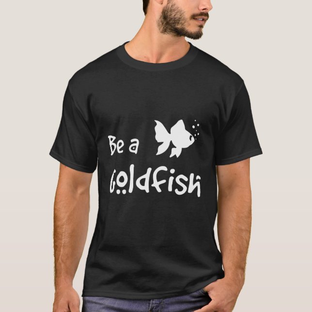 Retro Be A Goldfish Funny Soccer Saying Sarcastic T-Shirt (Front)