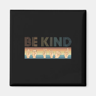 Retro Be Kind Deaf Magnet