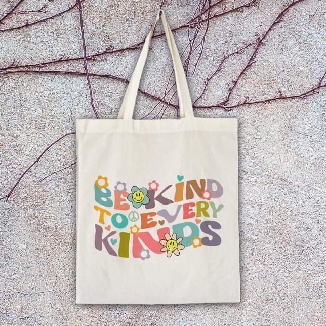  Retro Be Kind  Tote Bag (Creator Uploaded)