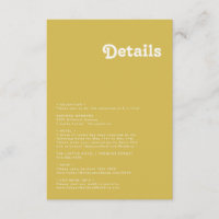 Retro Beach | Gold Details Enclosure Card