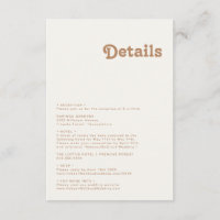 Retro Beach | Ivory Details Enclosure Card