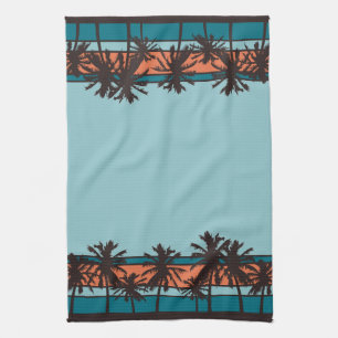 Retro Beach Kitchen Towels