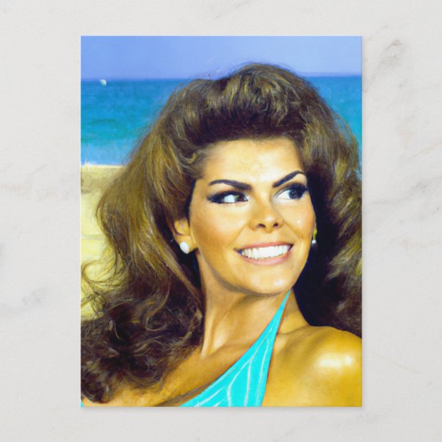 Retro Beach Model fantasy art Postcard (Front)