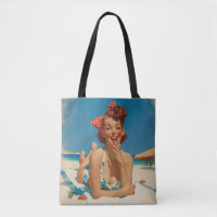 Retro Beach Pin Up