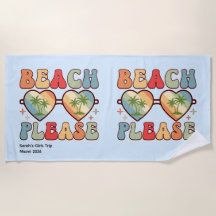 Retro Beach Please Sunset Palm Trees Sunglasses