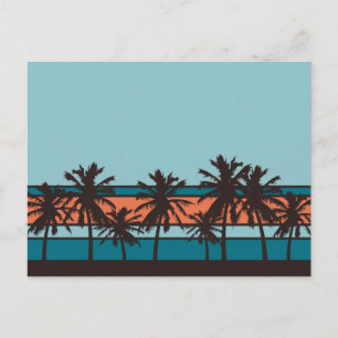 Retro Beach Postcard