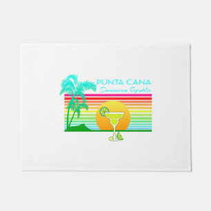 Retro Beach Punta Cana Margarita Doormat