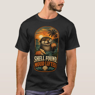 Retro Beach Sunset Ocean Animal Lover T-Shirt