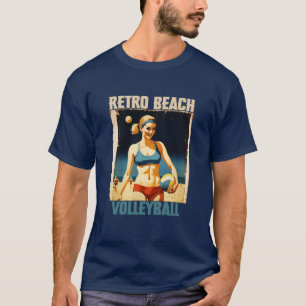 Retro Beach Volleyball T-Shirt