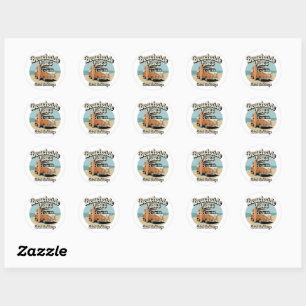 Retro Beachside Vibes Sticker