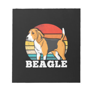 Retro Beagle Dog Notepad