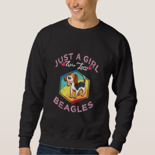 Retro Beagle Shirt Just A Girl Who Loves Beagles L