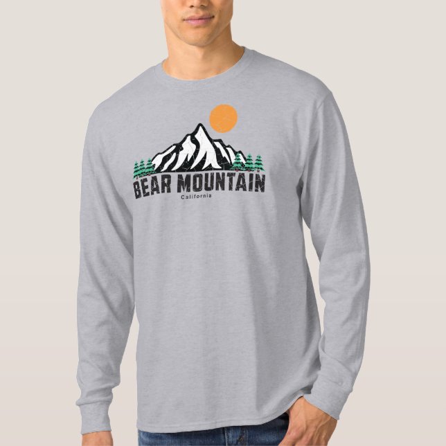 Retro Bear Mountain Ski T-Shirt (Front)