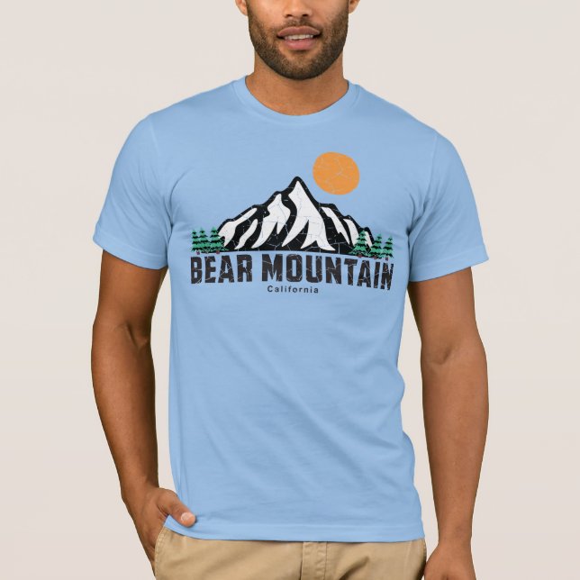 Retro Bear Mountain Ski T-Shirt (Front)