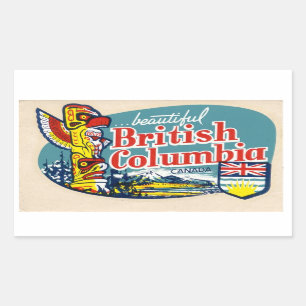 Retro Beautiful British Columbia Canada Sticker