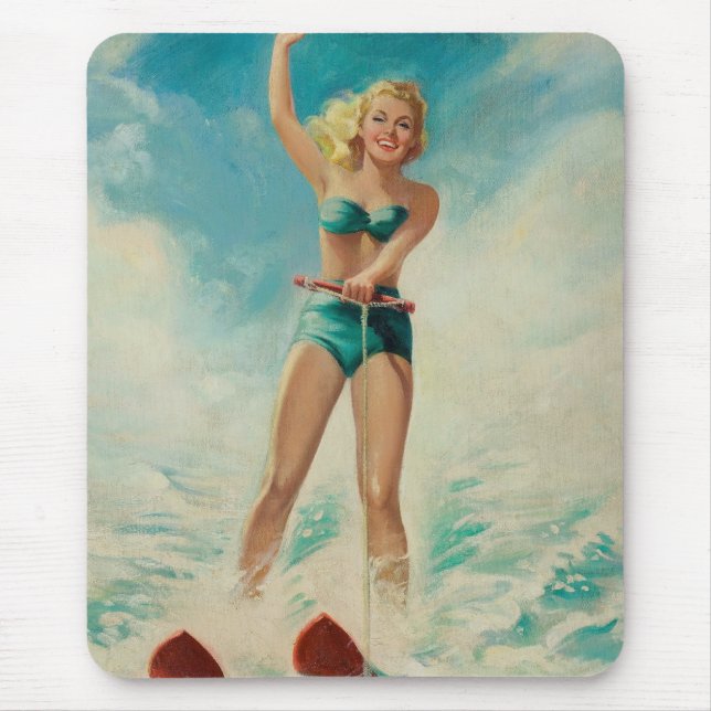 Retro Beauty 10 Mouse Pad (Front)