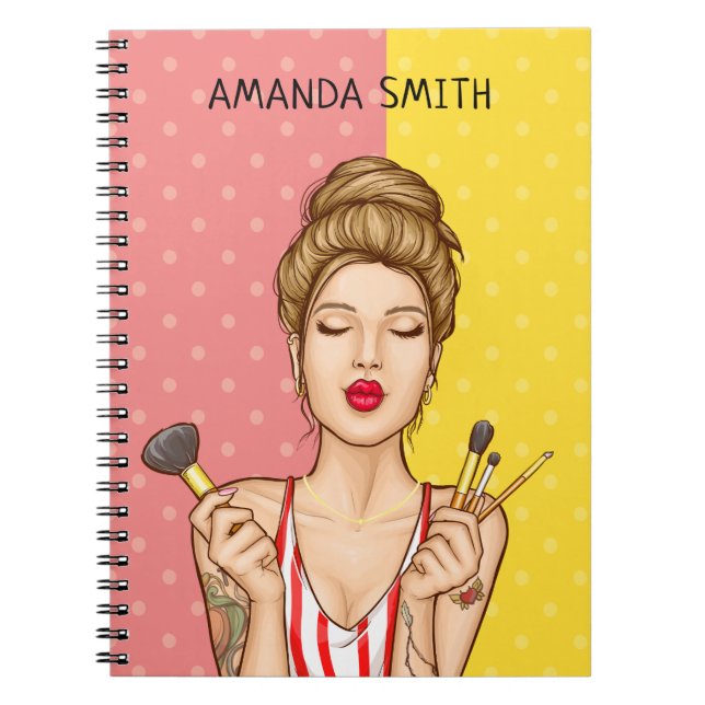 Retro Beauty / Makeup Appointment Notebook (Front)