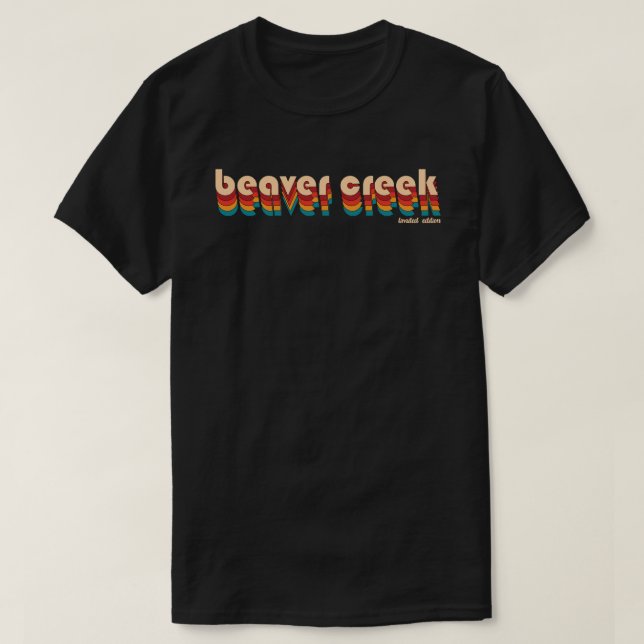 Retro Beaver Creek Ski Adventure T-Shirt (Design Front)