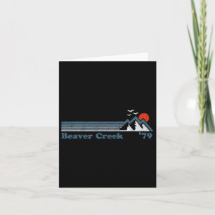 Retro Beaver Creek Ski Resort Colorado Snowboard S Card
