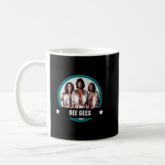 Retro Bee Gees Band 70s Tribute Icons Coffee Mug (Left)