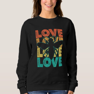 Retro Bee Honey Idea For Animal Fans Sweatshirt